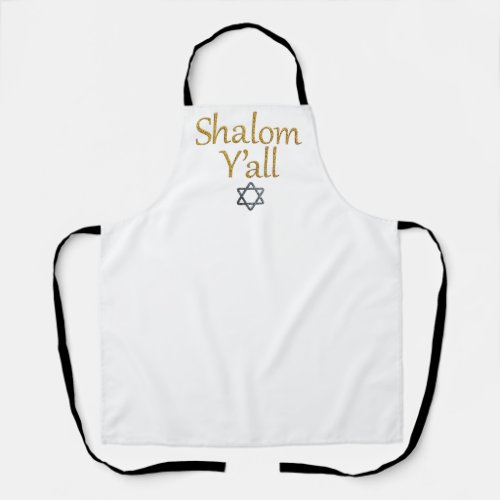 Shalom Yall _ Jewish Holiday Gifts Apron