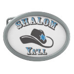 Shalom Ya&#39;ll Oval Belt Buckle at Zazzle