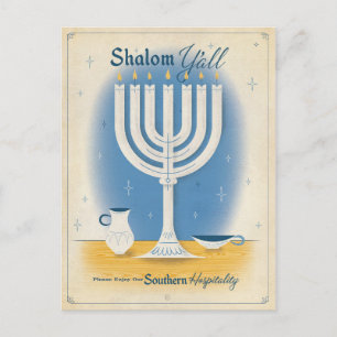 Shalom Y'all Postcard