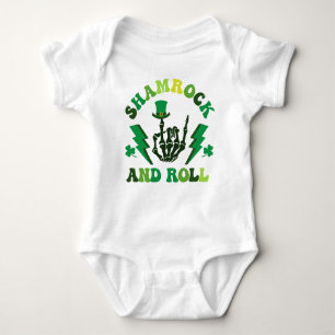 Sham Rock and Roll St Patrick's Day Baby Bodysuit