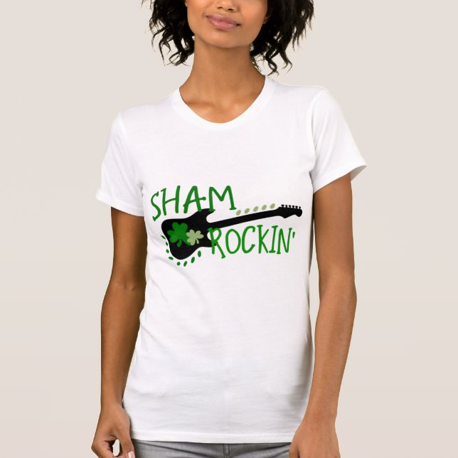 Sham Rockin' Woman's St. Patrick's Day t-Shirt (Front)