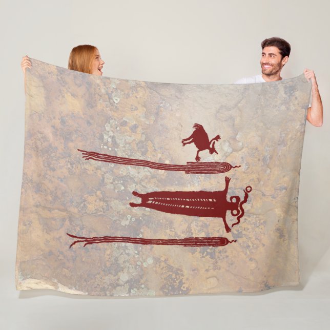 Shaman and Spirit Guides Fleece Blanket (In Situ)