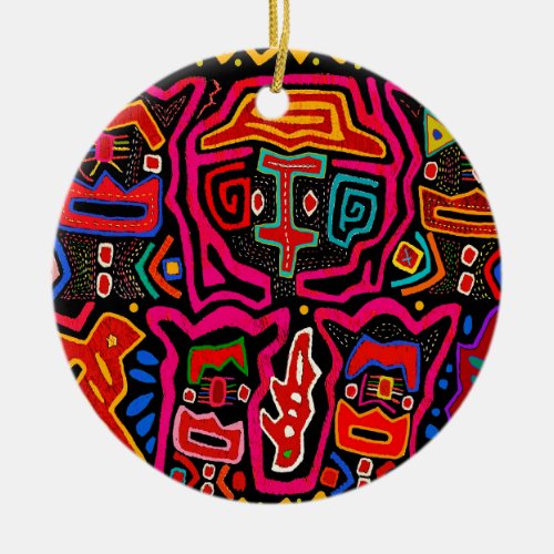 Shaman Demon Spirits and Dreams Ceramic Ornament