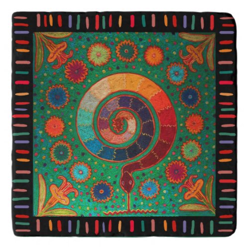 Shaman Huichol Celestial Serpent Trivet