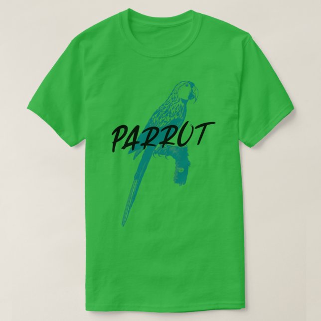 Shaman Parrot art Totem in gold Spirit animal 2 T-Shirt (Design Front)