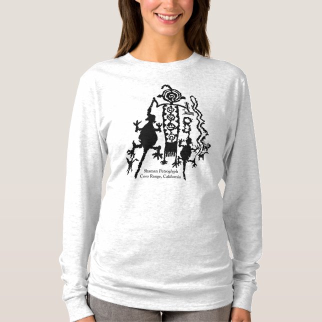 Shaman Petroglyph - Coso Range, California T-Shirt (Front)