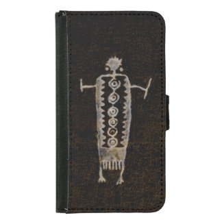 Shaman Petroglyph Wallet Phone Case For Samsung Galaxy S5