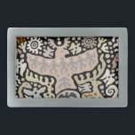Shaman Peyote Ritual Belt Buckle<br><div class="desc">Peyote ritual,  southwest,   Arizona symbols,  Native American,  modern boho decor,  virginia vivier,  vagabond folk art,  arrows,  ,   indie art. bears,  elephant,  serpent,  snakes,  birds,  peyote ritual,  Shaman folk art,  Panama mola.</div>