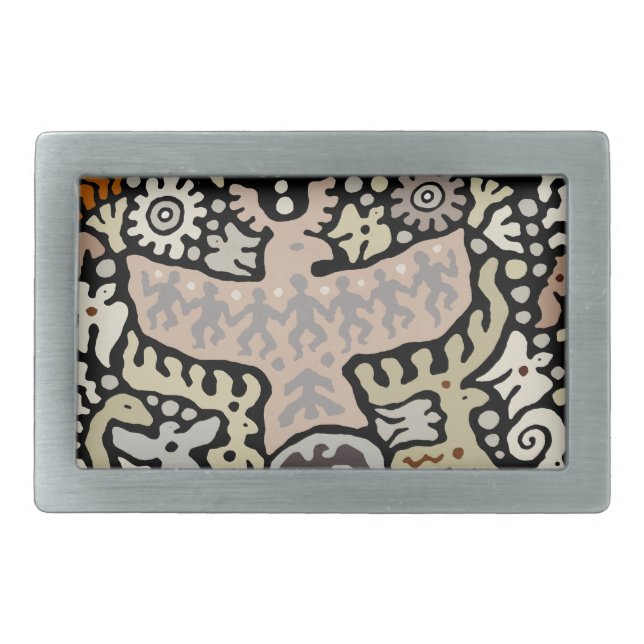 Shaman Peyote Ritual Belt Buckle (Front)