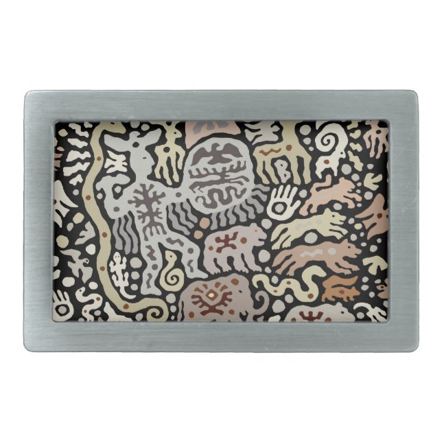 Shaman Peyote Ritual Belt Buckle (Front)