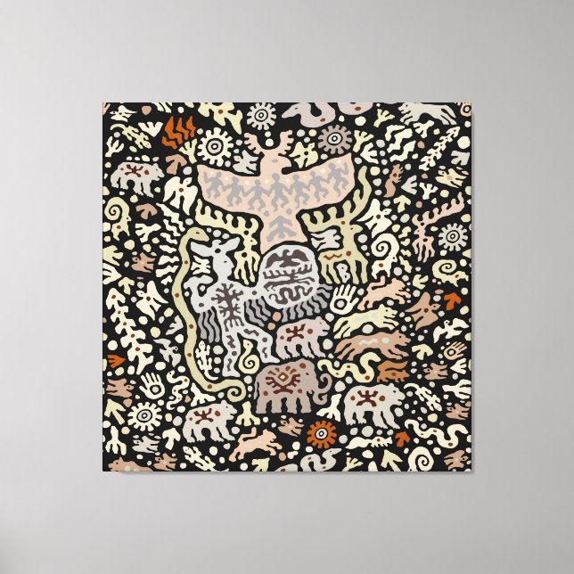 Shaman Peyote Ritual Canvas Print (Front)