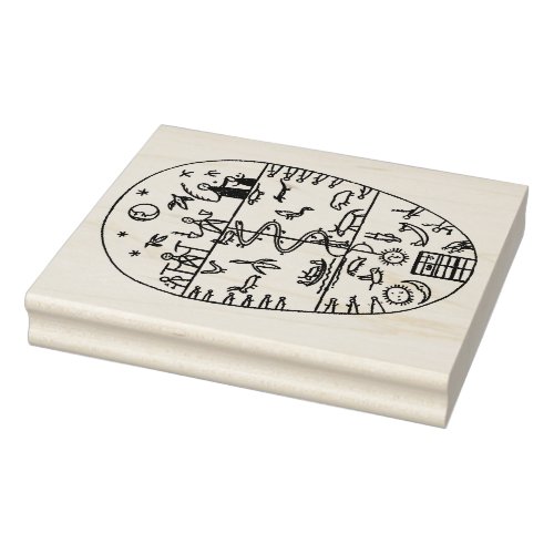 Shaman Peyote Ritual Dream Rubber Stamp