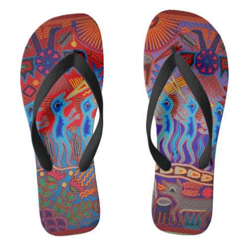 Shaman Peyote Ritual Flip Flops