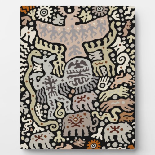 Shaman Peyote Ritual Plaque