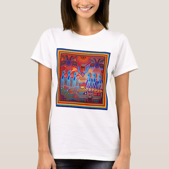 Shaman Ritual Huichol T-Shirt (Front)