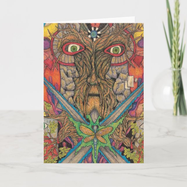 Shaman Spirit - The Green Man Card (Front)