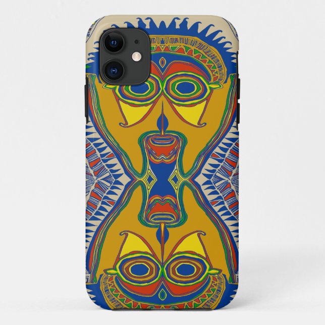 Shaman Tribal Mask Case-Mate iPhone Case (Back)
