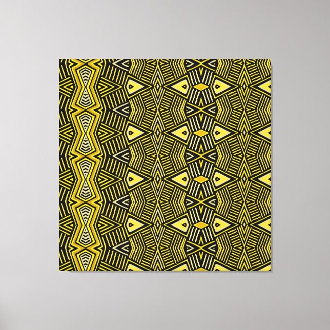 Shaman Tribal Shield Canvas Print (Front)