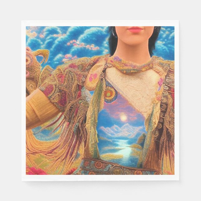 Shaman Woman  Napkins (Front)