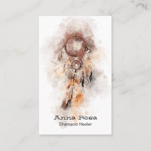 *~* Shamanic Dream Catcher Tribal Shaman Sacred Business Card