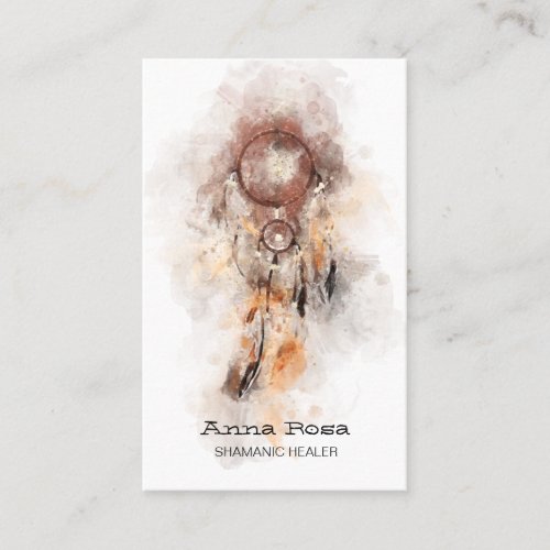 *~* Shamanic Dream Catcher Tribal Shaman Sacred Business Card