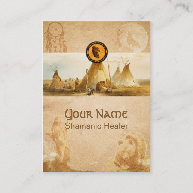 Shamanic Healing - Business Card (Front)