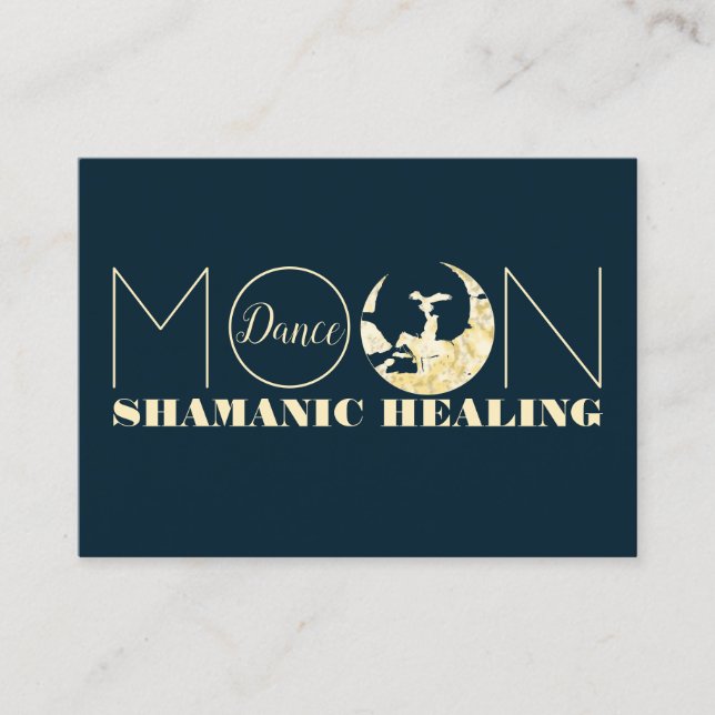 Shamanic Healing MOON DANCE ~ Business Card (Front)