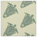 Shamanic Sea Turtle Symbol + your backgr. &amp; ideas Fabric