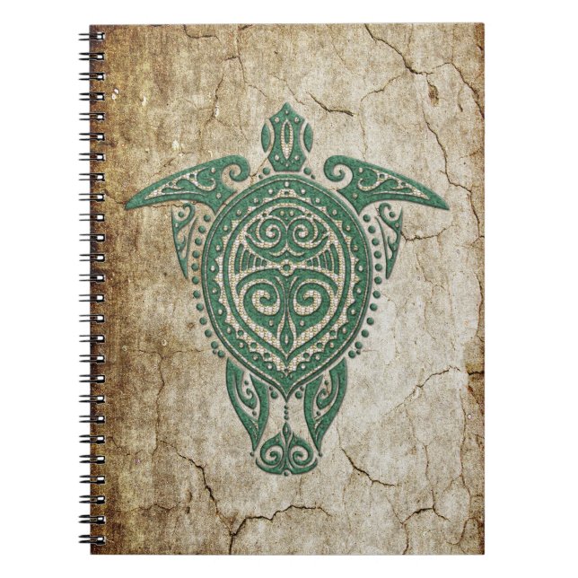 Shamanic Sea Turtle Symbol + your ideas Notebook (Front)