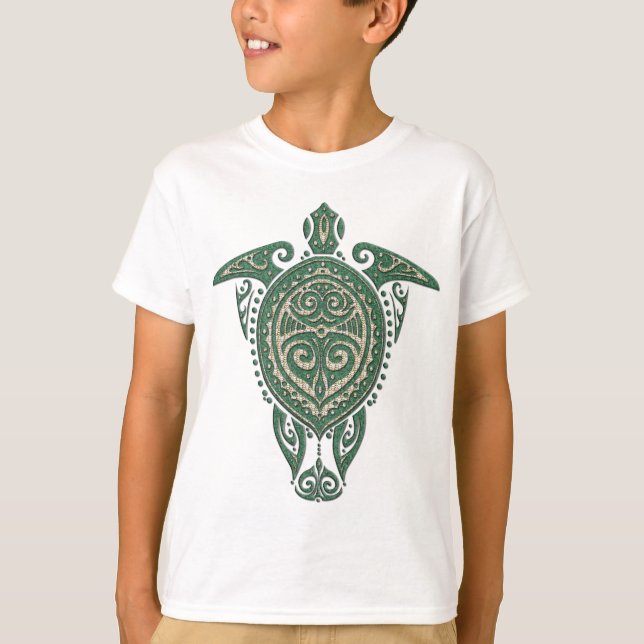 Shamanic Sea Turtle Symbol + your ideas T-Shirt (Front)