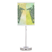 Shamanic Sea Turtle Symbol + your ideas Table Lamp (Back)