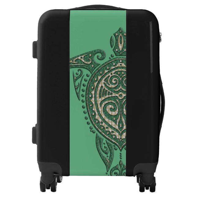 Shamanic Sea Turtle + your backgr. & ideas Luggage (Front)
