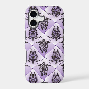 Shamanic Sea Turtles Pattern - violet iPhone 17 Case