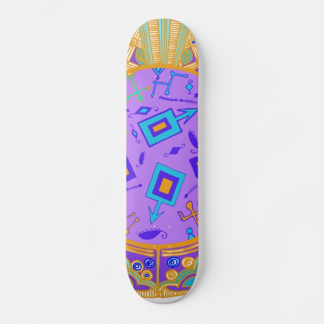 Shaman's VooDoo Tribal Spell Skateboard Deck (Front)