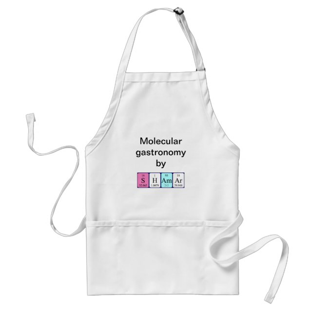 Shamar periodic table name apron (Front)