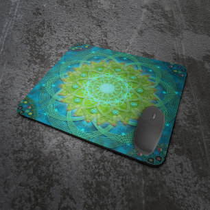 Shambala Tantric Nymphaea mandala art Mouse Pad