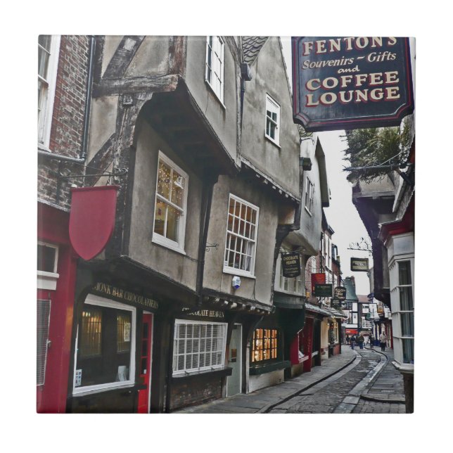 Shambles Street of York Ceramic Tile (Front)