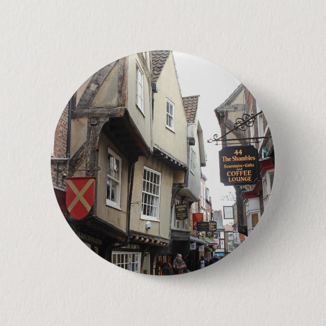 Shambles, York Pinback Button (Front)