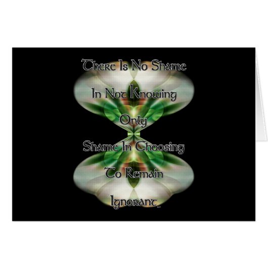 Shame and Ignorance (Front Horizontal)