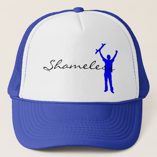Shameless Blue Hoist Trucker Hat (Front)