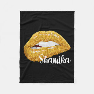 Shamika - First Name Gift Sleeveless Fleece Blanket