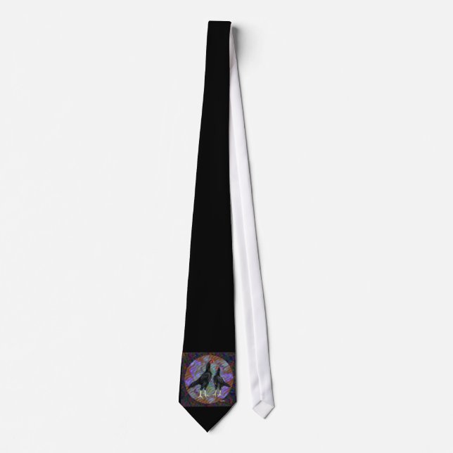 Shamo:  Black Pair Neck Tie (Front)