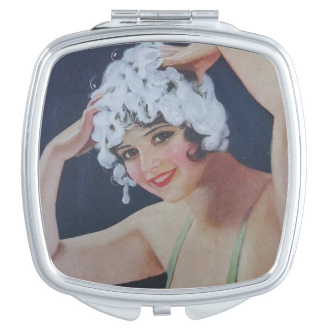 Shampoo Girl Makeup Mirror (Front)