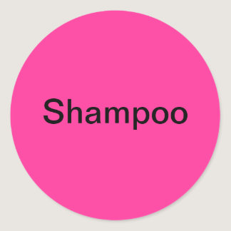 Shampoo Labels/ Classic Round Sticker
