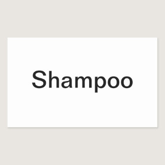 Shampoo Labels/ Rectangular Sticker
