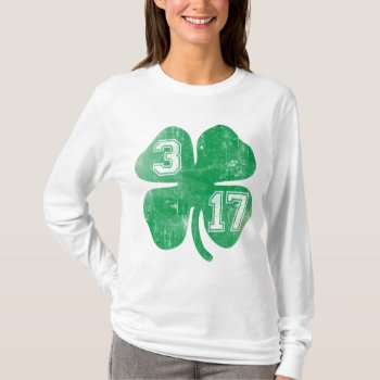 Shamrock 3/17 St Patricks Day T-shirt by irishprideshirts at Zazzle