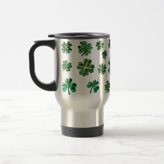  Shamrock 3D Clover Leaves Lucky  Travel Mug