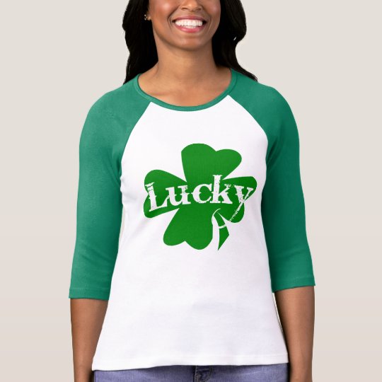 Shamrock 4 leaf clover T-Shirt | Zazzle