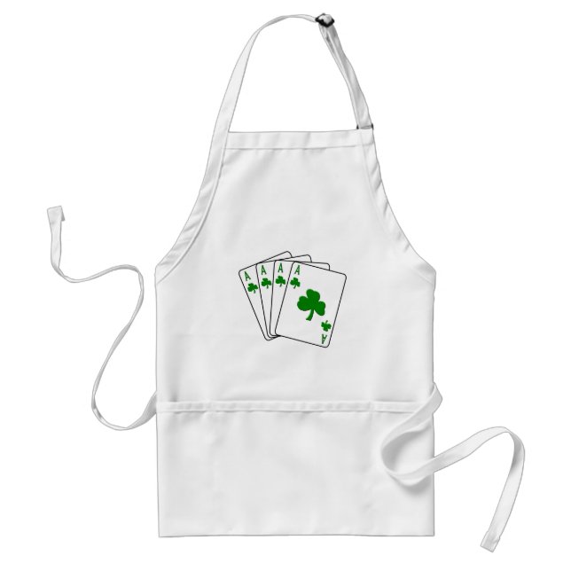 Shamrock Aces Adult Apron (Front)