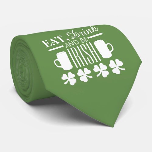 Shamrock and Beer Neck Tie